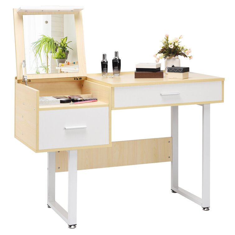 Sitton makeup dressing store vanity with mirror